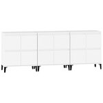 vidaXL Buffets 3 Pièces blanc 60x35x70 cm bois d'ingénierie