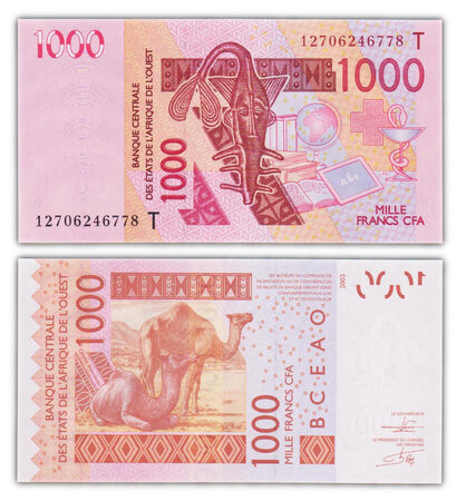 Billet de Collection 1000 Francs 2012 Afrique de L'Ouest (T - TOGO) - Neuf - P815Ti