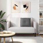 vidaXL Coussin de Dos Gris foncé 60 x 19 x 50 cm tissu