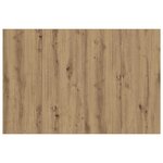 vidaXL Tête de lit chêne artisanal 120x1 5x80 cm bois d'ingénierie