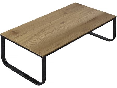 Table basse "soho" - 105 x 55 x 34 cm - chêne / noir