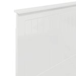 vidaXL Tête de lit Blanc Brillant 100 cm Bois d'ingénierie