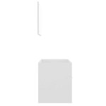 vidaXL Ensemble de meubles salle de bain 2 Pièces Blanc Bois d'ingénierie