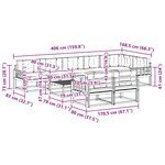 vidaXL Ensemble de canapés d'extérieur 9 pc Blanc et anthracite