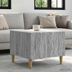 vidaXL Table basse Sonoma gris 50 x 49 x 40 cm Bois d'ingénierie