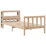 vidaXL Cadre de lit sans matelas 100x200 cm bois massif de pin