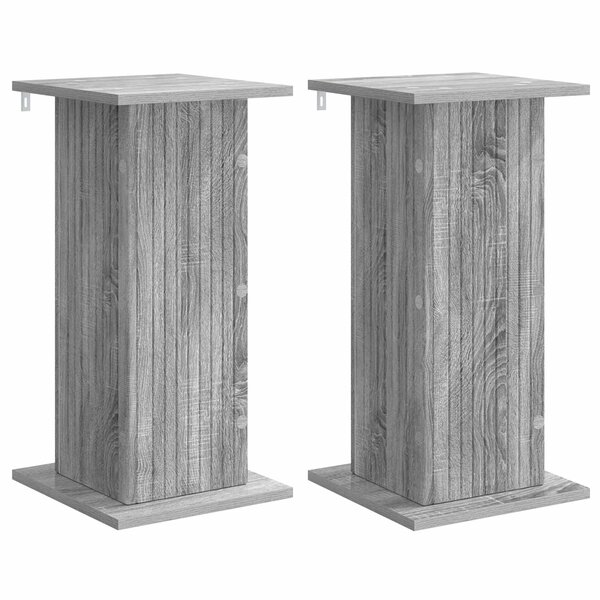 vidaXL Support de Plante 2 pièces Sonoma gris 30 5 x 30 x 60 5 cm