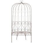 vidaXL Banc de jardin 95 cm Fer Marron antique