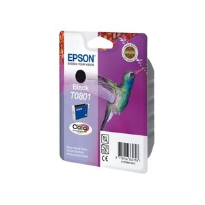Encre originale claria photographic t0801 r265/r360 noir epson