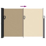 vidaXL Auvent latéral rétractable beige 140x300 cm