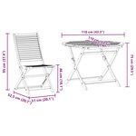 vidaXL Ensemble de salle à manger pour jardin 5 Pièces Marron