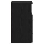 vidaXL Tables de nuit 2 Pièces Chêne Noir 50x32x60cm en bois d'ingénierie