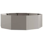 vidaXL Jardinière Rouillé 120 x 120 x 35 cm