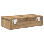 vidaXL Étagère murale avec tiroirs chêne artisanal bois d'ingénierie