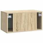 vidaXL Meuble TV mural 59 5 x 31 x 30 cm Chêne Sonoma