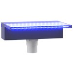 vidaXL Déversoir pour cascade avec LED RVB Acrylique 30 cm