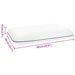 vidaXL Coussin de sommeil Uni Blanc 60 x 40 x 10 cm
