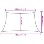 vidaXL Voile d'ombrage 160 g/m² Vert foncé 3/4x2 m PEHD