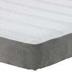 Matelas à ressorts ensachés vidaXL Gris clair  taille moyenne 90x200x20 cm  en tissu