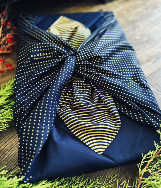 Emballage Réutilisable Furoshiki Coton Recyclé L : Étoile du Sud Bleu Nuit