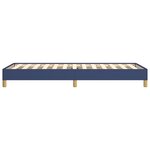 vidaXL Cadre de lit Bleu 90x200 cm Tissu