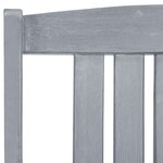 vidaXL Chaises de jardin avec coussins 6 Pièces Bois d'acacia massif Gris