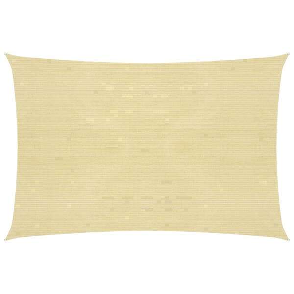 vidaXL Voile d'ombrage 160 g/m² Beige 5x7 m PEHD
