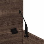vidaXL Boîte de rangement chêne marron 90x35x35 cm bois d'ingénierie