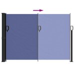 vidaXL Auvent latéral rétractable bleu 140x500 cm