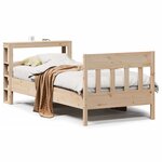 vidaXL Cadre de lit sans matelas 75x190 cm bois de pin massif