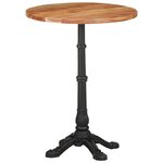 vidaXL Table de bistro Ø60x76 cm Bois d'acacia massif