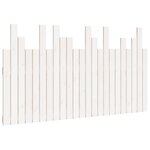 vidaXL Tête de lit murale Blanc 146 5x3x80 cm Bois massif de pin