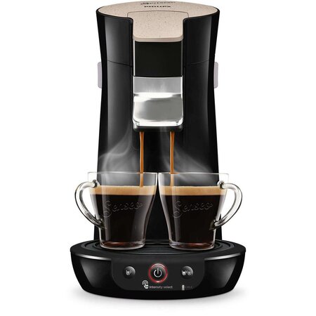 Senseo machine à café à dosettes viva café style hd6562/36 - 1 bar - couleur nougat