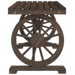 vidaXL Table de jardin 115x55x65 cm bois de sapin massif