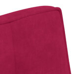 vidaXL Banc rouge bordeaux 110x74x84 cm velours
