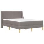 vidaXL Cadre de lit avec matelas avec tête de lit Polyester