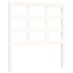 vidaXL Cadre de lit avec tête de lit blanc simple bois massif