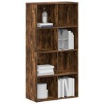 vidaXL Bibliothèque/Buffet Chêne fumé 66x30x130 cm Bois d'ingénierie