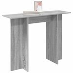 vidaXL Table console Sonoma gris 100 x 30 x 75 cm Bois d'ingénierie