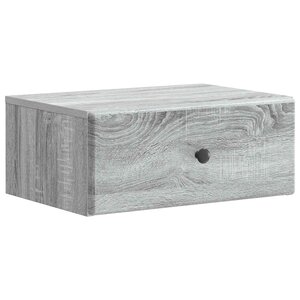 vidaXL Cabinet de chevet mural Sonoma gris 49 x 34 5 x 20 cm
