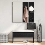 vidaXL Set de meubles de couloir 4 Pièces Chêne noir 80 x 30 5 x 40 cm