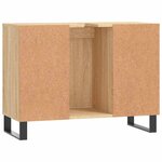 vidaXL Armoire salle de bain chêne sonoma 80x33x60cm bois d'ingénierie