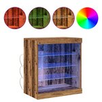 vidaXL Buffet LED Bois ancien 60 5 x 37 x 67 cm Bois d'ingénierie