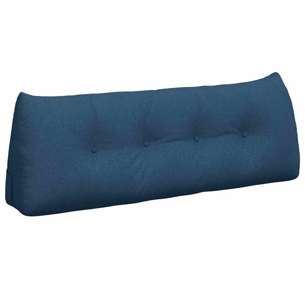 vidaXL Coussin de Dos Bleu 140 x 24 x 50 cm tissu