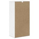 vidaXL Armoire latérale tiroir ODDA blanc 40x24x79 cm bois massif pin