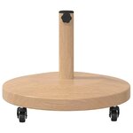 vidaXL Socles de parasol d'extérieur Bois clair 48 x 48 x 32.5 cm