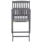 vidaXL Chaises pliables d'extérieur lot de 6 Bois d'acacia solide