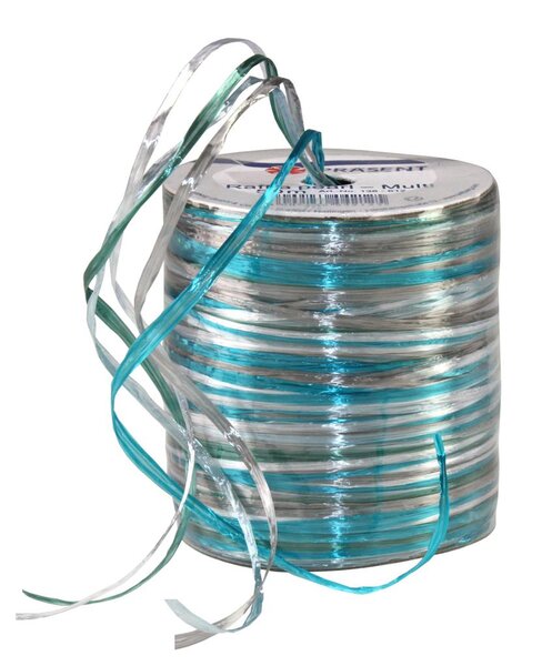 Le raphia kraftel  raffia pearl multicolour 50-m-rouleau