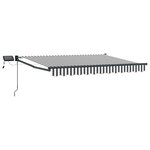 vidaXL Store rétractable manuel avec LEDs 3 5 x 2 5 m