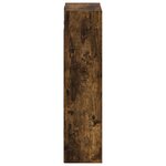 vidaXL Meuble de lavabo mural Chêne fumé 35 x 20 x 81 cm